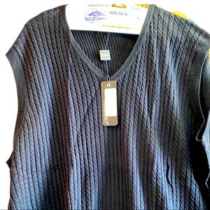 NWT HARVARD TULLIANO SWEATER VEST XL SILK COTTON
